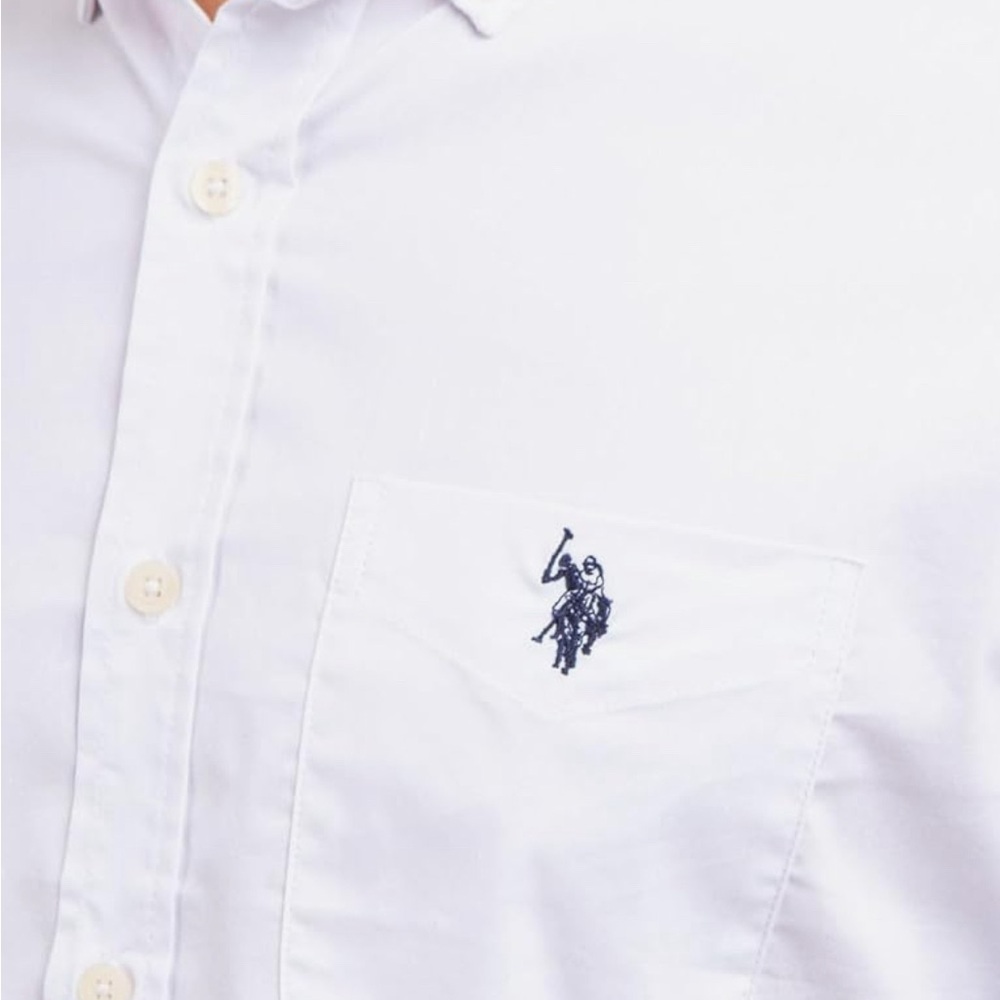 PreOwned Like New U.S.Polo Assn. Classic White Button Up. - Picture 2 of 10